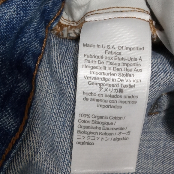 Point Sur Women’s Distressed Straight Leg High Rise Blue Casual Denim Sz 31 - Picture 5 of 10